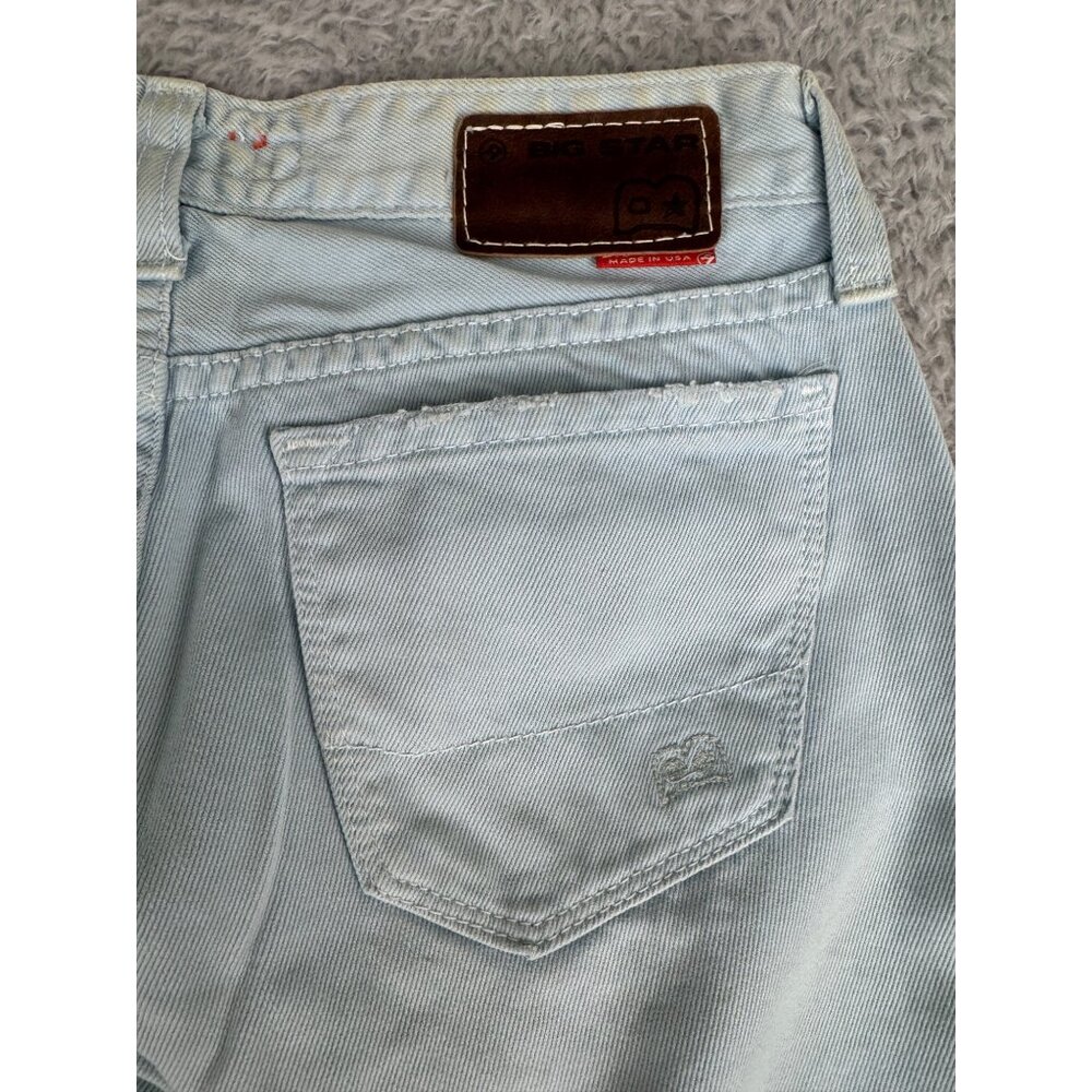 Big Star Womens Light Wash Denim Capri Jeans Size 25R 100% Cotton Made In USA NW - Picture 10 of 16